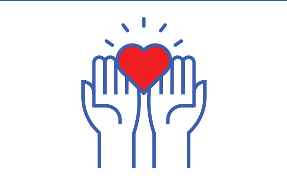 Hands with Heart Icon