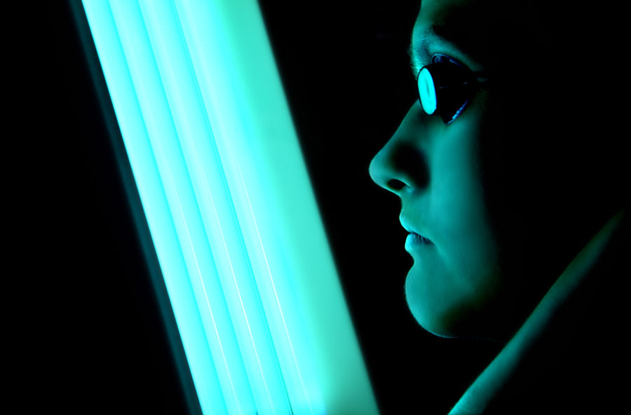 face indoor tanning machine